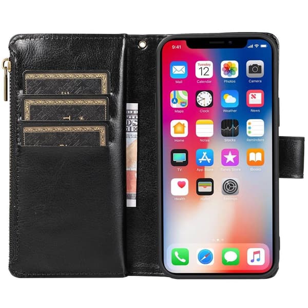 DoubleFlip Zipper 9-kort Apple iPhone 12 Pro Max (6.7")