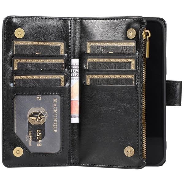 DoubleFlip Zipper 9-kort Apple iPhone 12 Pro Max (6.7")