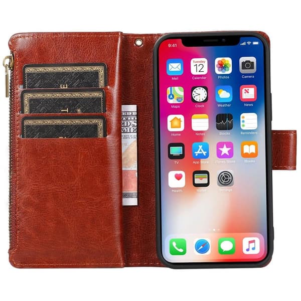 DoubleFlip Zipper 9-kort Apple iPhone 12 Pro Max (6.7")
