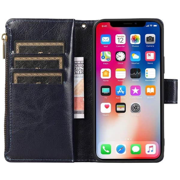DoubleFlip Zipper 9-kort Apple iPhone 12 Pro Max (6.7")