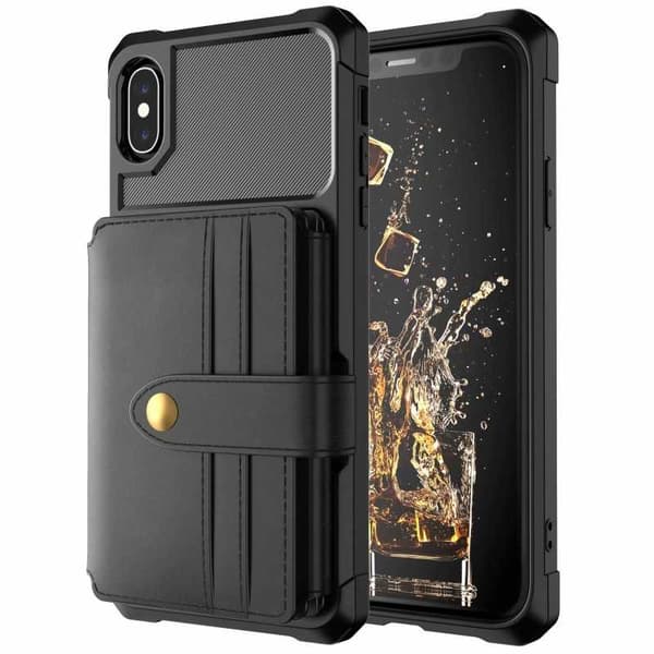 iPhone XS Max Shockproof Premium Cover 11-SLOT Solid V4