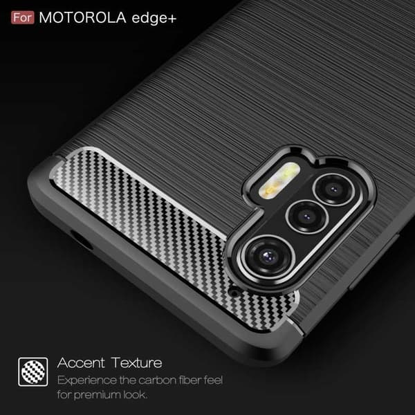 Motorola Moto Edge Plus Stöttåligt Skal SlimCarbon