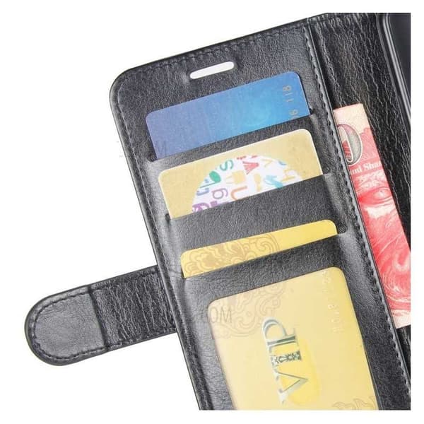 Xiaomi Poco F2 Pro Pung-etui PU-læder 4-SLOT Sort