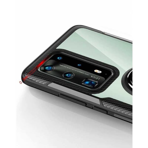Huawei P40 Pro Praktisk stødsikkert cover med ringholder V2