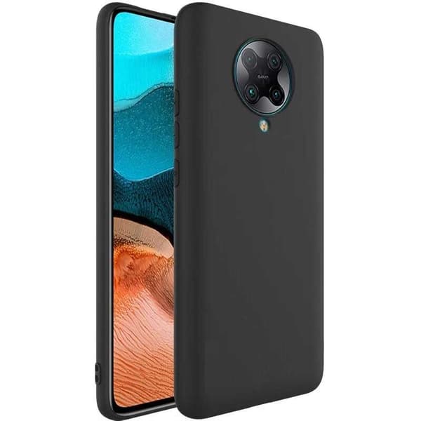 Xiaomi Poco F2 Pro Erittäin ohut kumipinnoitettu mattamusta Cover Basic V2