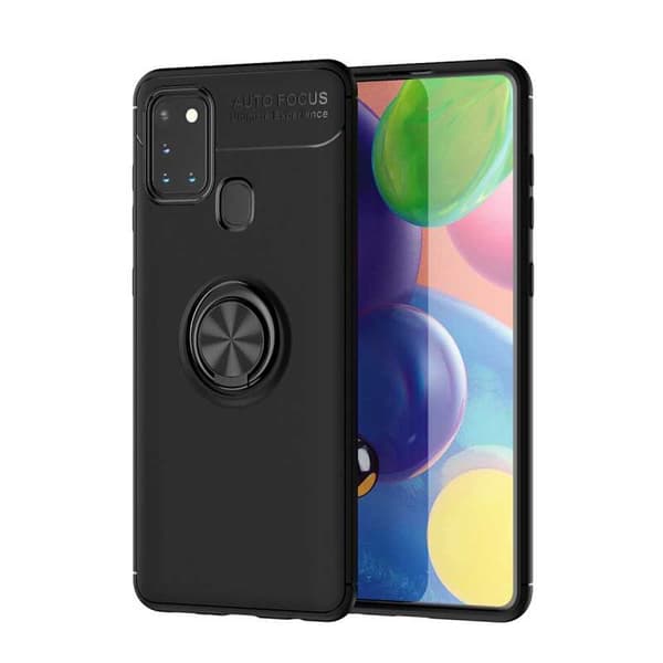 Samsung A21s praktisk stødsikker taske med ringholder V3