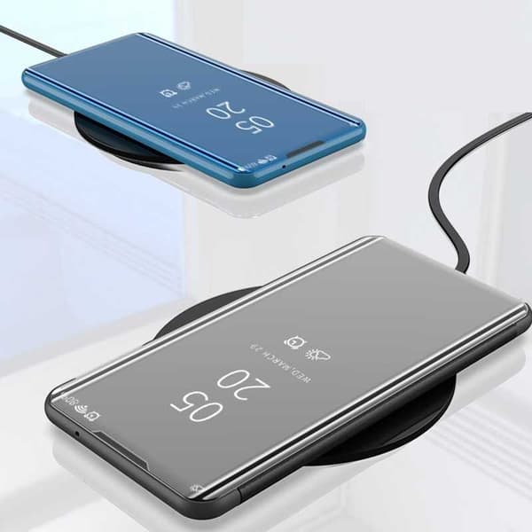 Samsung A21s Smart Flipfodral Clear View Standing V2 Rocket