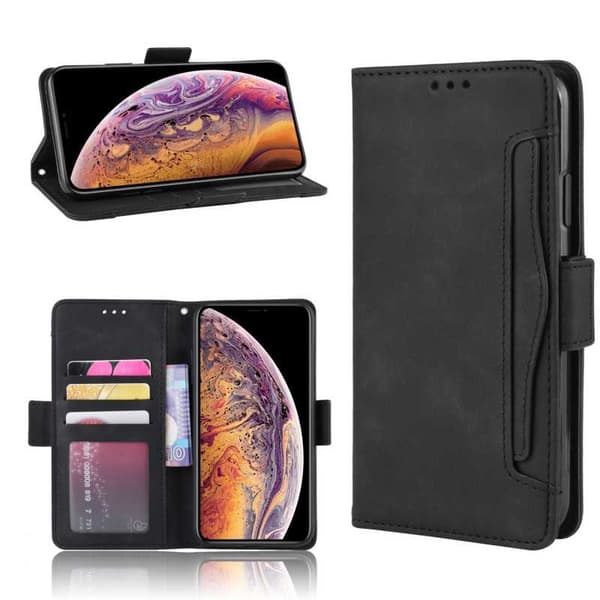 iPhone XS Max Wallet Case PU-læder 6-LOMMES Winston V3