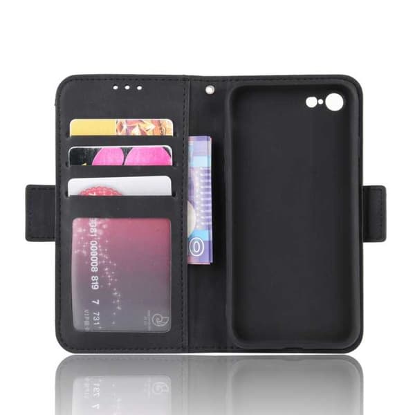 iPhone 8 Plus Pung-etui PU-læder 6-LOMMES Winston V3