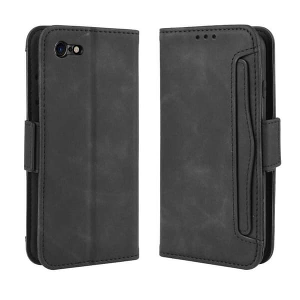 iPhone 8 Plus Pung-etui PU-læder 6-LOMMES Winston V3