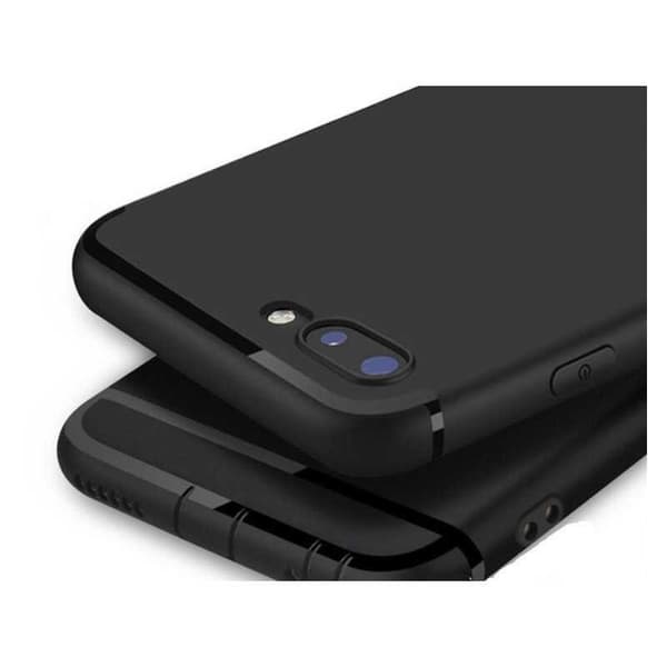 iPhone SE (2020 & 2022) Ultra tynd gummibelagt mat sort Shell Shick