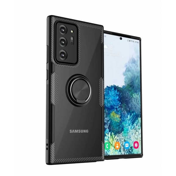 Samsung Note 20 Ultra Stöttåligt Skal med Ringhållare V4