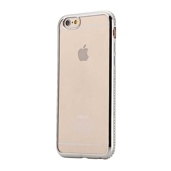 iPhone SE (2020 & 2022) Stødabsorberende gummicover med Strass