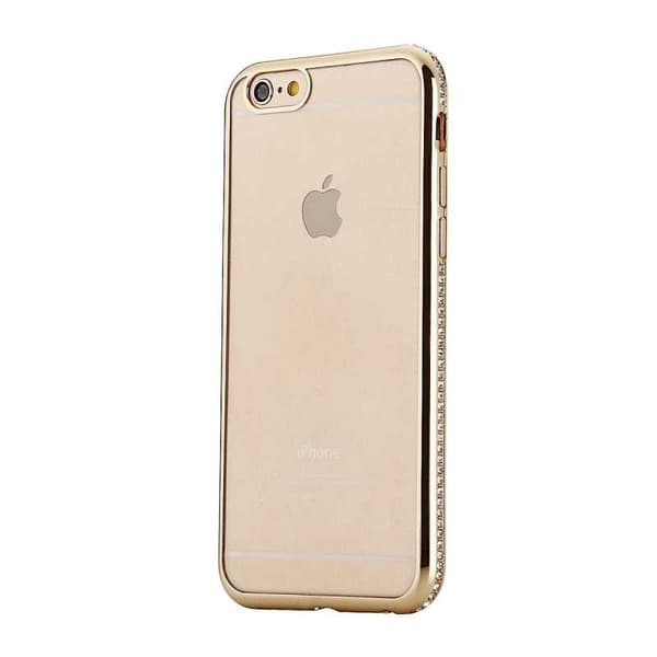 iPhone SE (2020 & 2022) Stødabsorberende gummicover med Strass