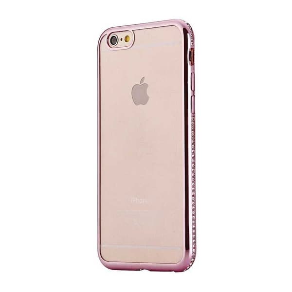 iPhone SE (2020 & 2022) Stødabsorberende gummicover med Strass
