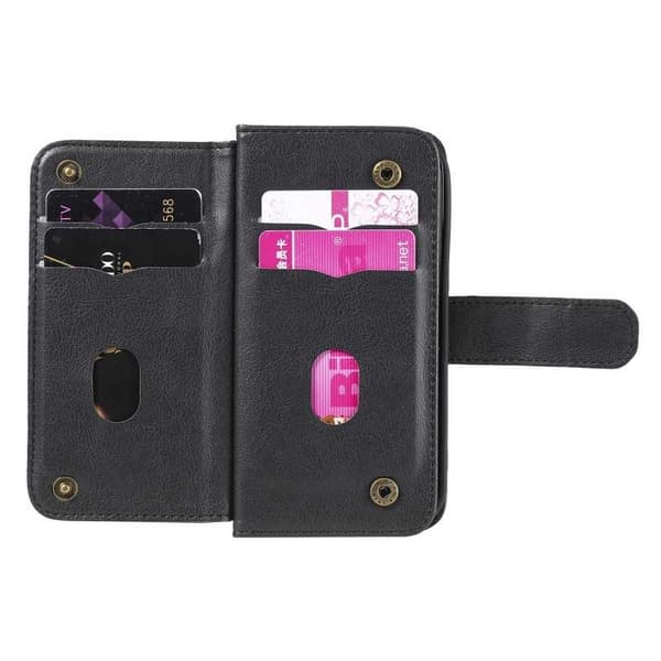 iPhone 12 Praktisk Plånboksfodral med 11-Fack Array V2