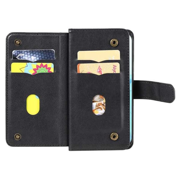 iPhone 12 Pro Praktisk Plånboksfodral med 11-Fack Array V2