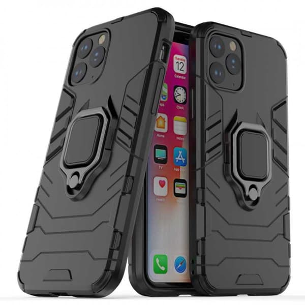 iPhone 12 Pro Max iskunkestävä kotelo rengaspidikkeellä ThinArmor