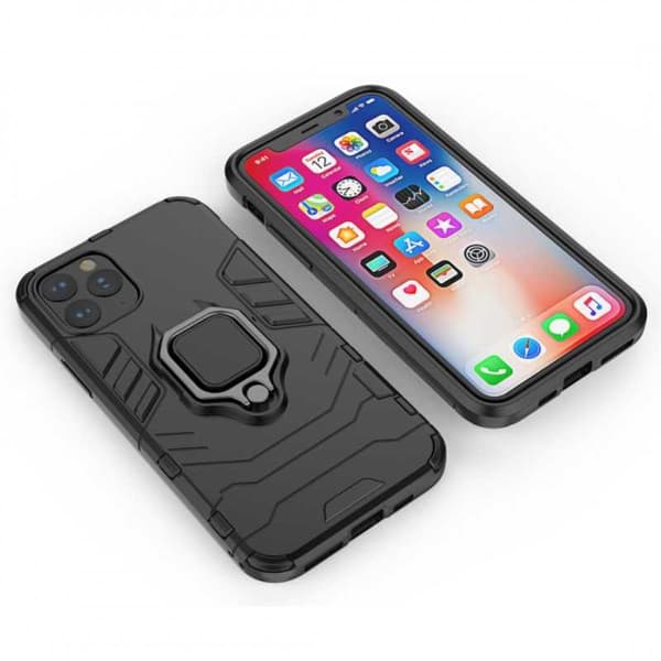 iPhone 12 Pro Max iskunkestävä kotelo rengaspidikkeellä ThinArmor