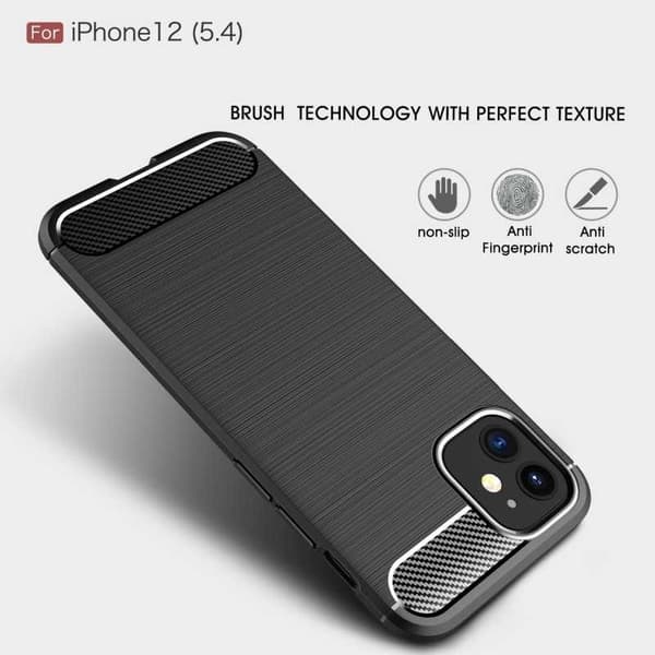 iPhone 12 Shockproof Shell SlimCarbon