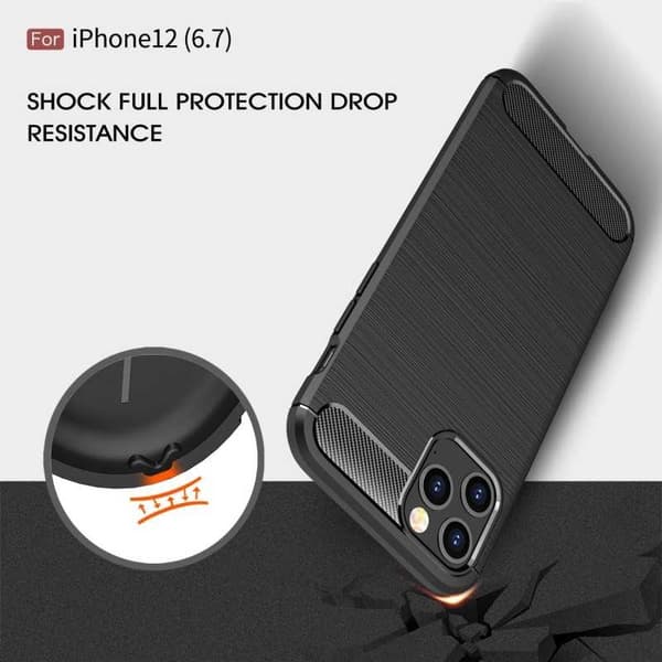 iPhone 12 Pro Max Shockproof Shell SlimCarbon