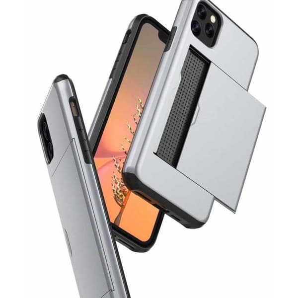 iPhone 12 Pro Stöttåligt Skal Kortfack StreetWise - Svart