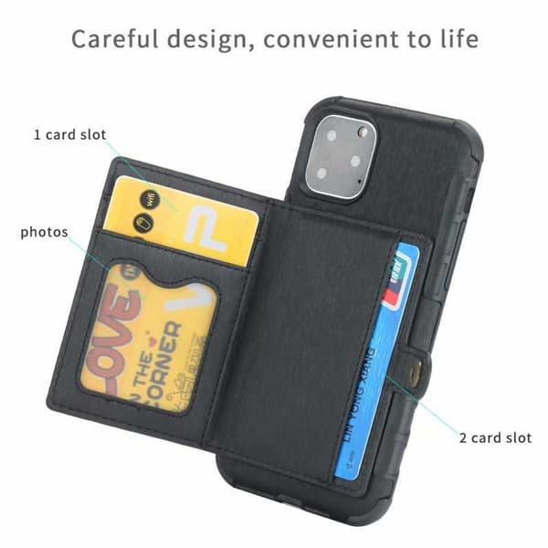 iPhone 12 Pro Max stødsikkert cover med kortplads 4-SLOT Streetwise V3