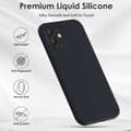 Miniatyrbillede 2 af 6: iPhone 12 Pro Max gummibelagt mat sort silikonecover