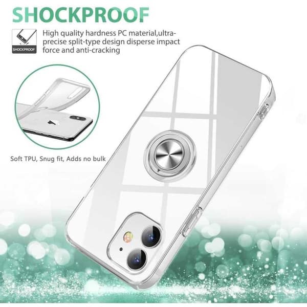 iPhone 12 stødsikkert cover med ringholder frisk