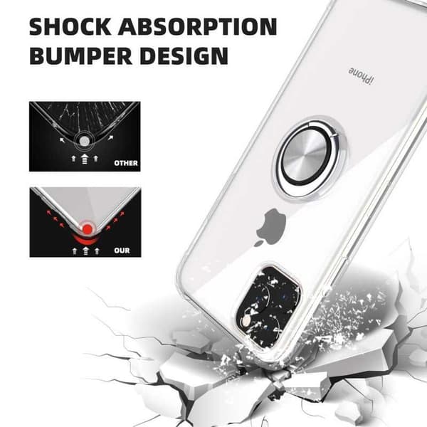 iPhone 12 Pro Max Stöttåligt Skal med Ringhållare Fresh