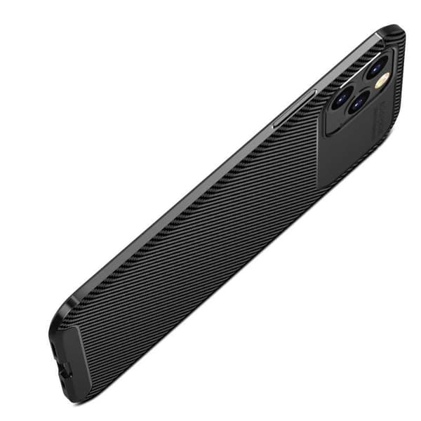 iPhone 12 Pro Max stødsikkert tyndt cover FullCarbon V4