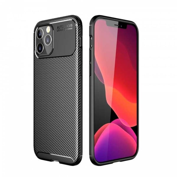 iPhone 12 Pro Max stødsikkert tyndt cover FullCarbon V4