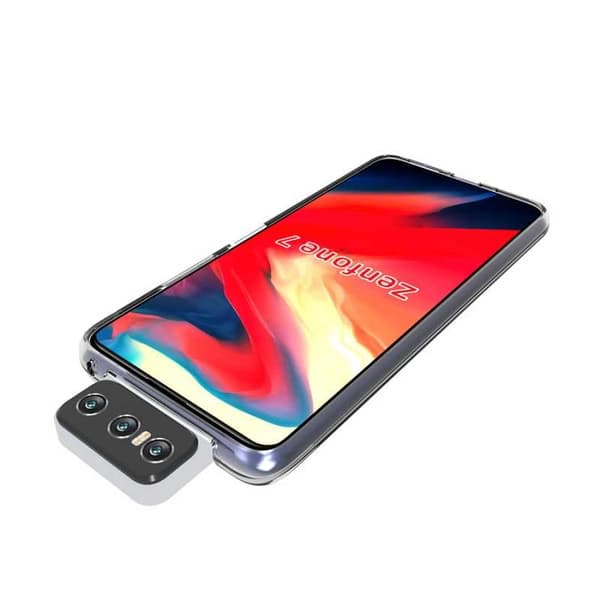 Zenfone 7 Pro Stöttåligt Genomskinligt Skal Simple