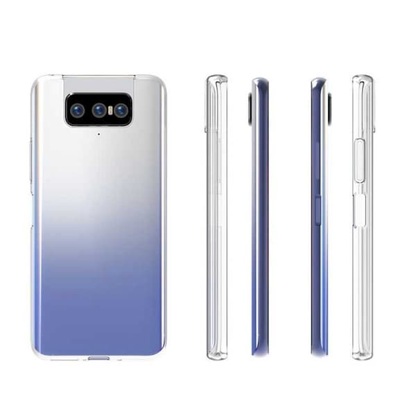 Zenfone 7 Pro Stöttåligt Genomskinligt Skal Simple