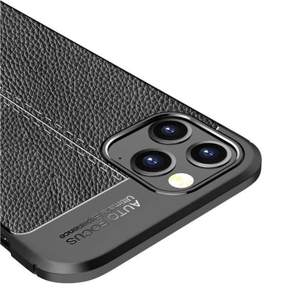 iPhone 12 Pro Stødsikkert og stødabsorberende cover læderbag