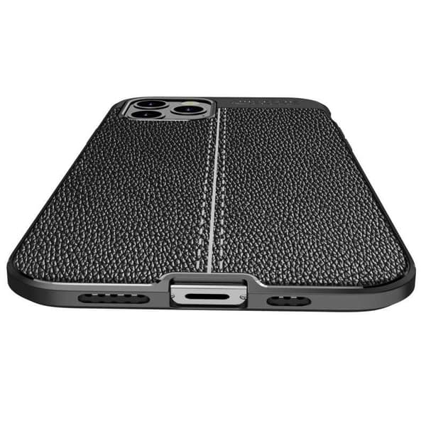 iPhone 12 Pro Stødsikkert og stødabsorberende cover læderbag