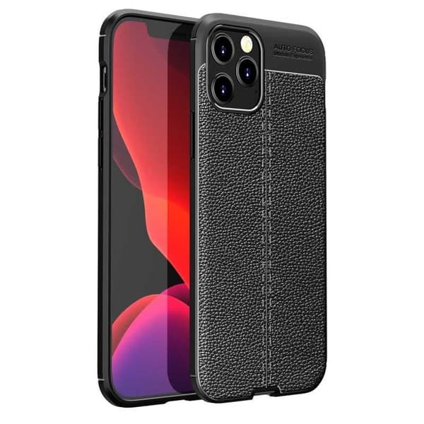 iPhone 12 Pro Stødsikkert og stødabsorberende cover læderbag