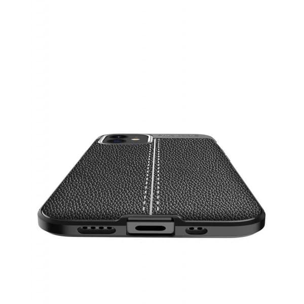 iPhone 12 Stöttåligt & Stötdämpande Skal LeatherBack