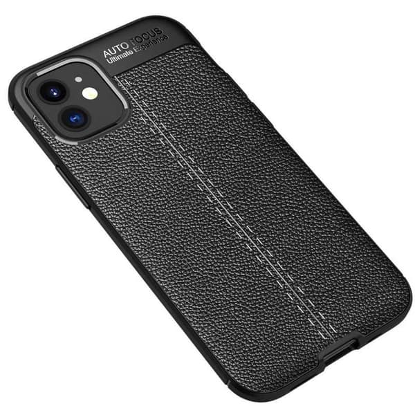 iPhone 12 Stöttåligt & Stötdämpande Skal LeatherBack
