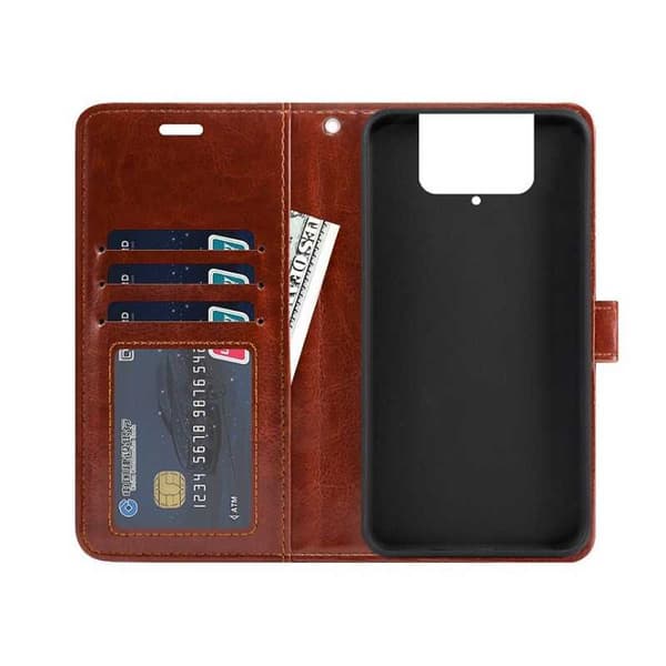 Zenfone 7 Pro Plånboksfodral PU-Läder 4-FACK Evry - Svart