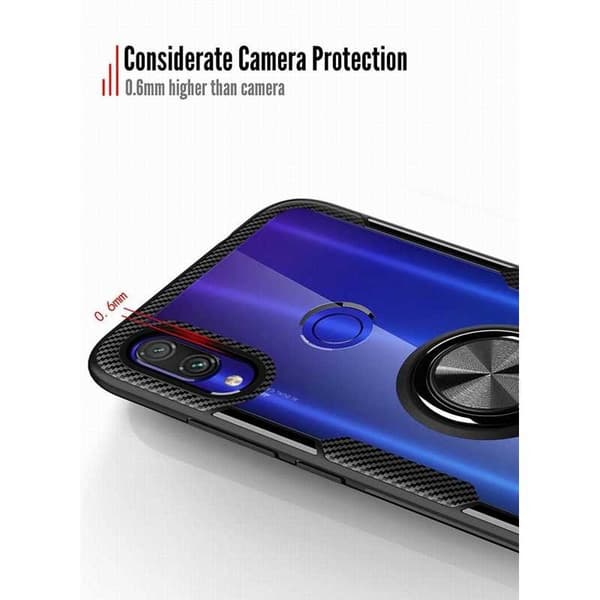 Huawei P30 Lite Praktisk Stöttåligt Skal med Ringhållare V4