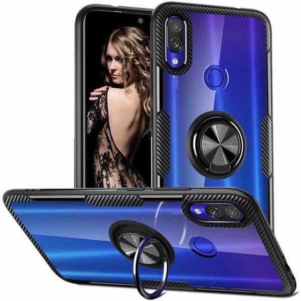 Huawei P30 Lite Praktisk Stöttåligt Skal med Ringhållare V4