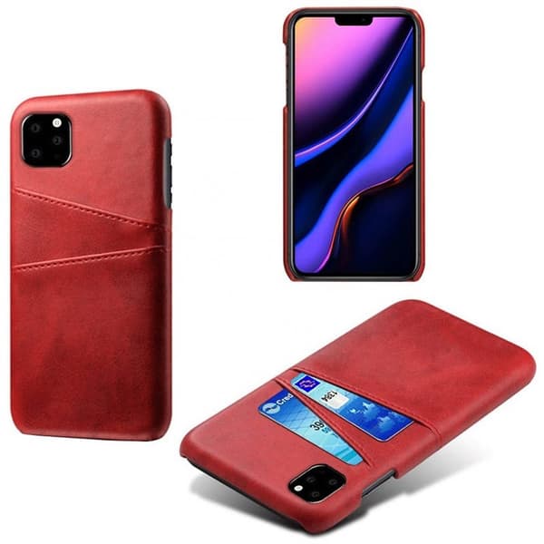 Retro deksel med kort Apple iPhone 12 Pro Max (6.7") : Farge - RØD