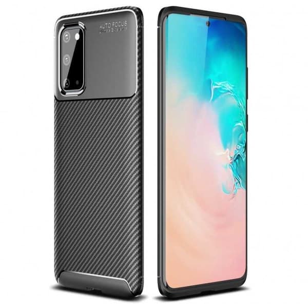 Samsung Galaxy S20 FE Shockproof Slim Cover FullCarbon V4