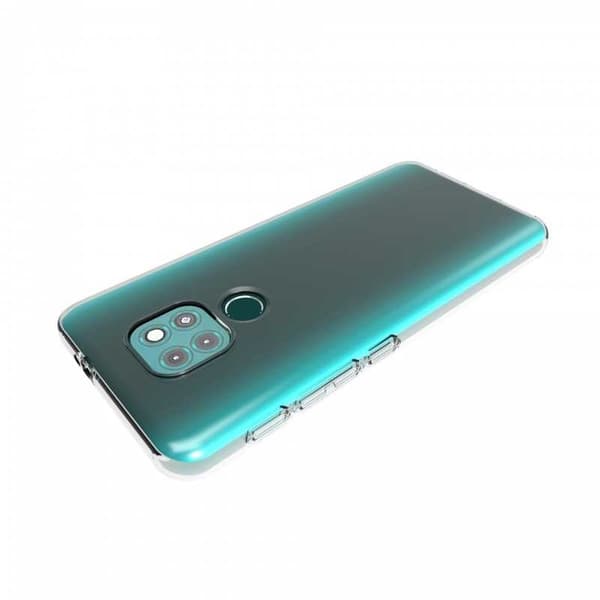 Motorola Moto G9 Play Stöttåligt Genomskinligt Skal Simple