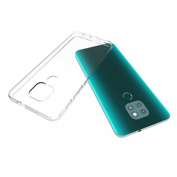 Motorola Moto G9 Play Stöttåligt Genomskinligt Skal Simple