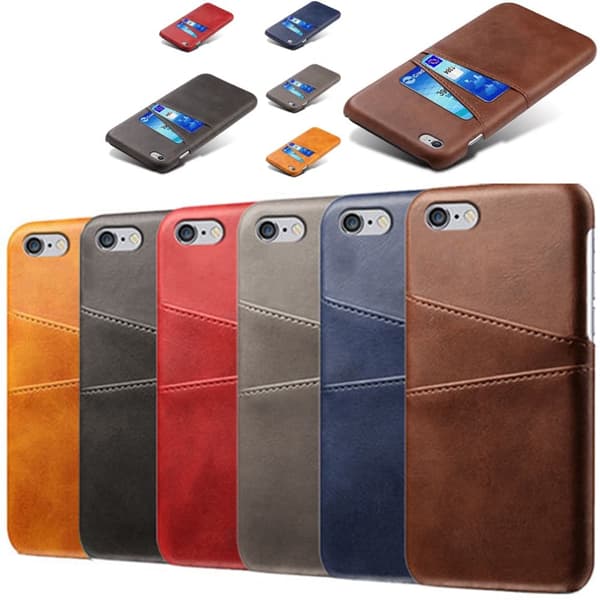 Iphone 6/6s skydd skal fodral kredit kort visa amex mastercard