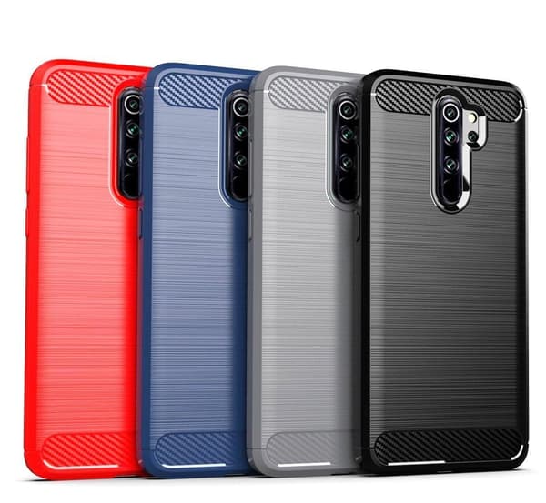 Stöttåligt Armor Carbon TPU-skal Xiaomi Redmi Note 8 Pro - Svart