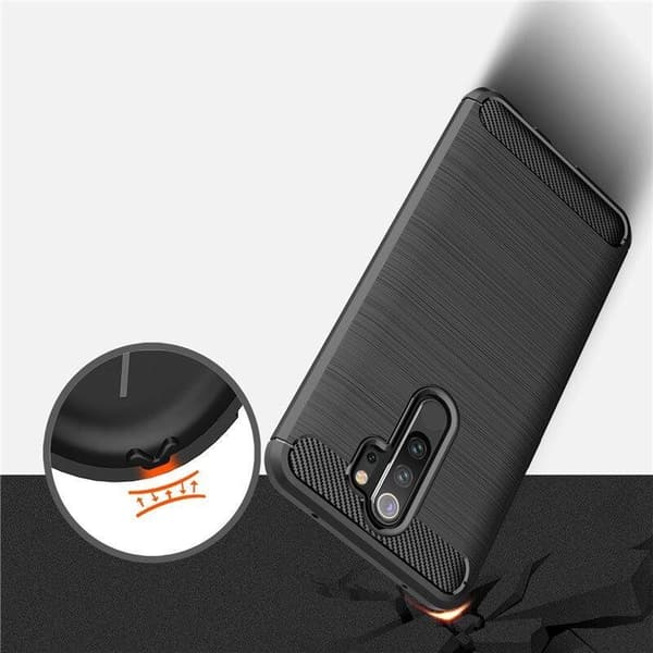 Stöttåligt Armor Carbon TPU-skal Xiaomi Redmi Note 8 Pro - Svart