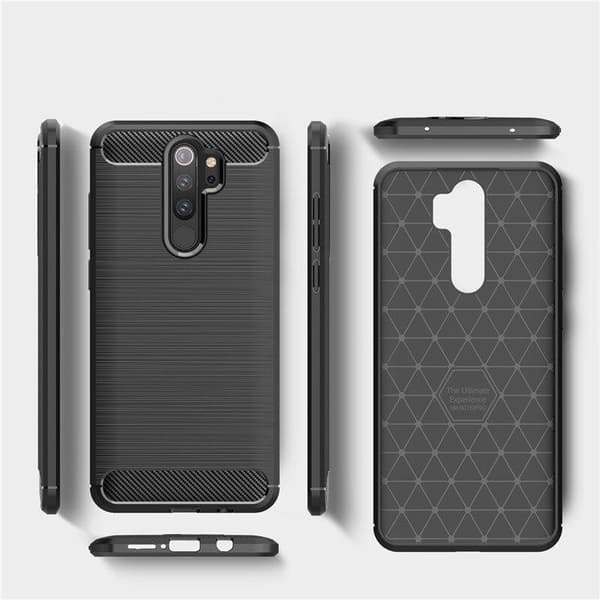 Stöttåligt Armor Carbon TPU-skal Xiaomi Redmi Note 8 Pro - Svart